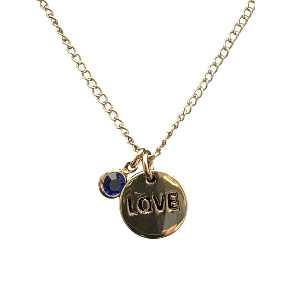 Avon Birthstone Color Love Necklace September (1688)
